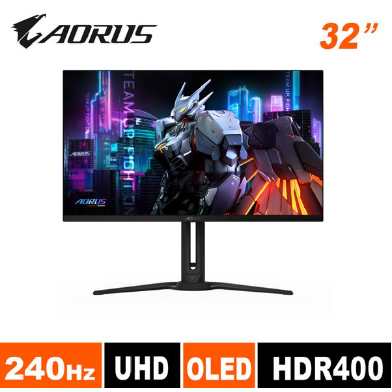 聯享3C 中和門市技嘉GIGABYTE AORUS FO32U2 32型 QD-OLED 真4K電競螢幕 先問貨況