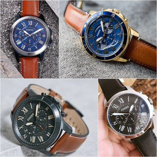 FOSSIL 羅馬沉穩質感風 皮帶手錶 44MM 【Watch On-line Store 】