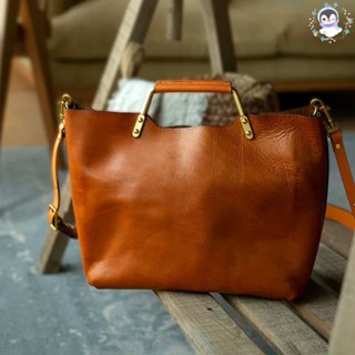 🎀KIKI SHOP 真皮嚴選🎀純手工牛皮 文藝復古 厚實 大容量 托特包 斜肩 單肩 送禮 真皮包包 女友禮物 送女友