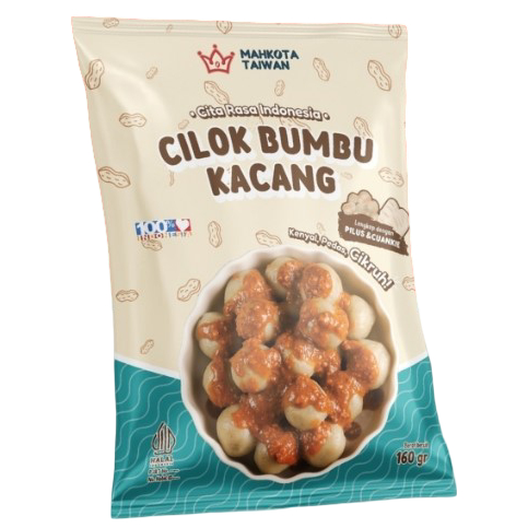 MAHKOTA TAIWAN Cilok Bumbu Kacang 素丸子花生醬 160g