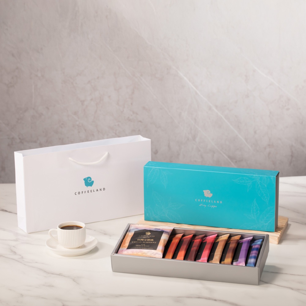 【COFFEELAND】伴手禮盒｜9入濾掛咖啡禮盒 - 綜合熱銷款（九種風味各一）*附提袋
