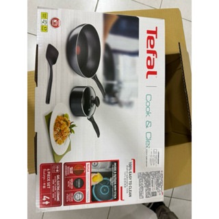 Tefal 特福法國 爵士系列不沾鍋四件組(炒鍋28+湯鍋16+鍋蓋+鍋鏟)