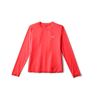 【BROOKS】女 Sprint Free 長袖上衣 3.0 橘 (221711698)