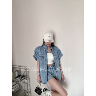 ♡⃝ ᵀᴼᴾ.ˢᴴᴼᴾ現貨+預購 ◡̈ ⋆闆娘一眼命中款🤍牛仔套裝兩件SET·