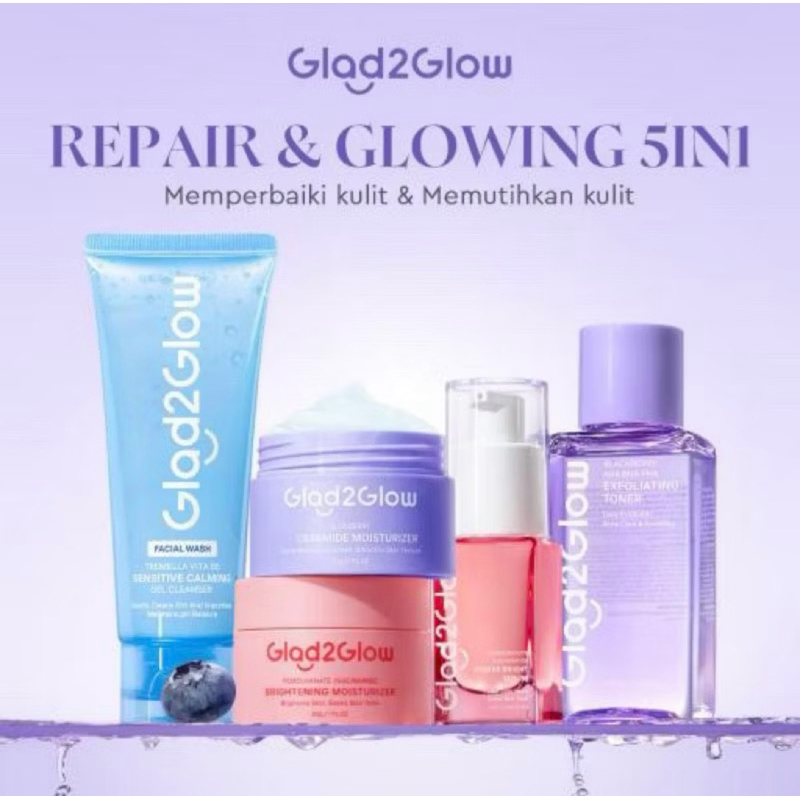 Glad2Glow Bundle all in 1 -2/3/4/5 PCS Blueberry