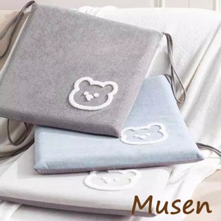 Musen【臺灣現貨】可拆洗 北歐ins刺繡記憶棉坐墊 辦公室久坐椅子椅墊 學生屁墊 凳子餐桌餐椅加厚座墊墊子
