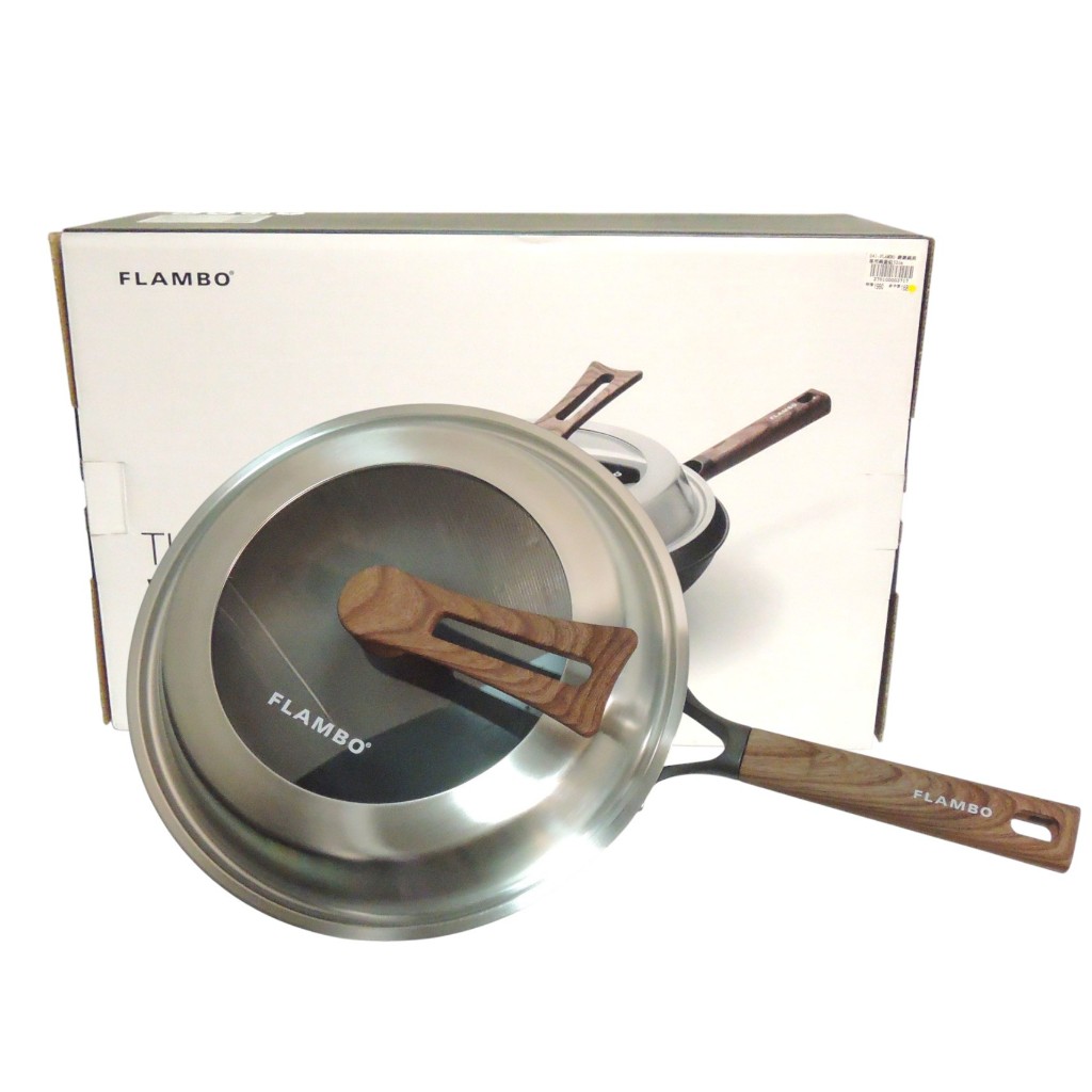 金卡價1683 二手FLAMBO 鏘鏘鍋與專用鍋蓋組32cm 370100003717 04