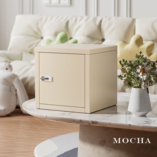 Mocha♡INS風全鋼小型保險箱♡堅固耐用超好看 小型保險箱 保管箱 小型家用保險箱 小金庫 收納儲物 保險櫃 保險箱