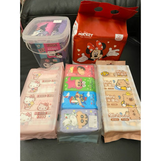 庫洛米、蠟筆小新、卡比巴拉、米妮、Hello Kitty 迷你濕紙巾隨身包聯名款