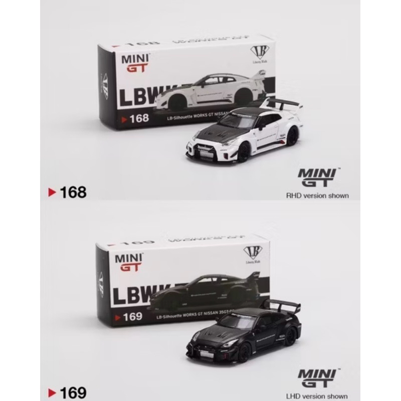 カイ！MINI GT #169 LB-Silhouette WORKS 黒 MINI GT 169 LBWK LB-Silhouette WORKS GT NISSAN 35GT-RR Ver.1