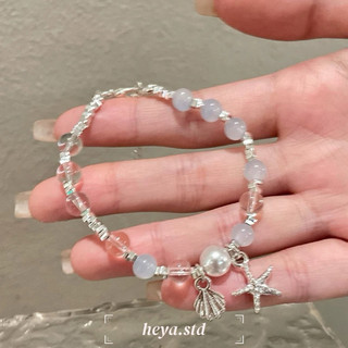 𝗛𝗲́𝘆𝗮.𝘀𝘁𝗱✨現貨✨Marée Douce夏日海星貝殼手鍊🐚A22 渡假風碎銀子珠珠手環