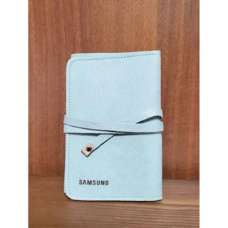 三星SAMSUNG線材收納包 麂皮 淺灰 全新未使用