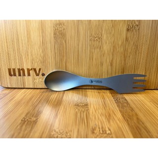【UNRV綠大露營OUTDOOR 三合一純鈦刀叉勺 105023 刀叉勺套裝 露營 餐具 不鏽鋼餐具組 湯匙 叉子 餐刀