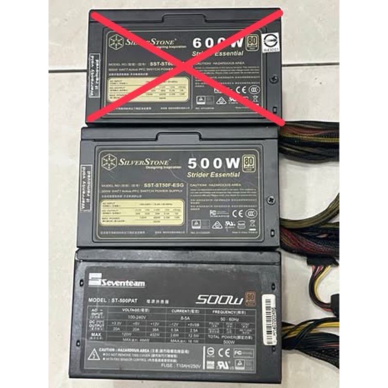 電腦 銀欣 七盟 海盜 安耐美 ATX 500W 550W  銅牌 POWER 80+ 銅牌認證 電源供應器