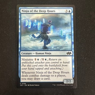 (C) 魔法風雲會 MTG J25 0108 Ninja of the Deep Hours 普 英文版