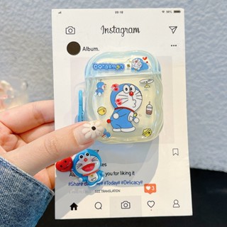 哆啦A夢 卡通 帶掛件 果凍殼 適用於Airpods Pro2 耳機殼 1/2/3/4代保護套 蘋果無線藍牙耳機防摔