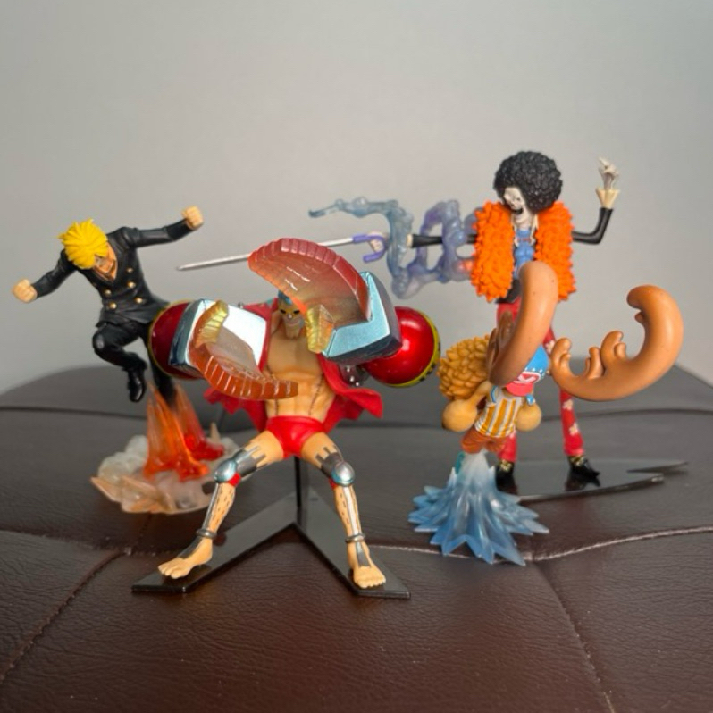 ONE PIECE航海王 海賊王 attack motions 人物 模型 喬巴 佛朗基 布魯克 香吉士