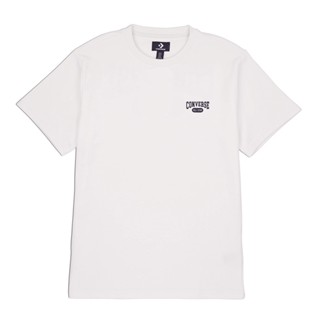 CONVERSE 男女款短袖上衣 休閒穿搭 基本款 英文字 白色 10028345-A02