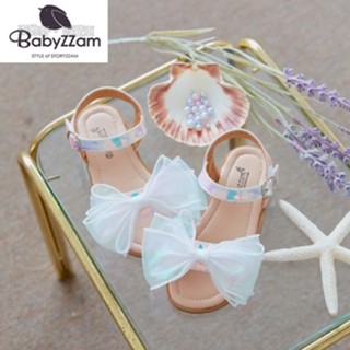 『※妳好，可愛※』妳好可愛韓國童鞋 BABYZZAM~正韓 歐風甜心炫彩蝴蝶結涼鞋 兒童涼鞋 蝴蝶結涼鞋 童鞋 花童鞋