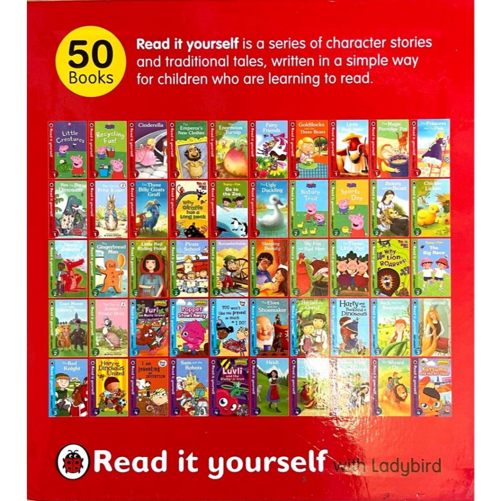 快樂瓢蟲分級閱讀1-50冊合集1-4階 Ladybird Read It Yourself。mp3音頻