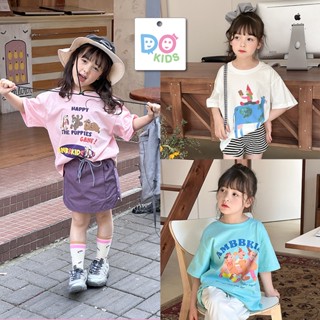 DO Kids童裝 臺灣現貨-韓系童趣卡通短袖上衣 女童裝 春夏新品 兒童 小童 中大童 T恤 休閒 寬鬆 圓領