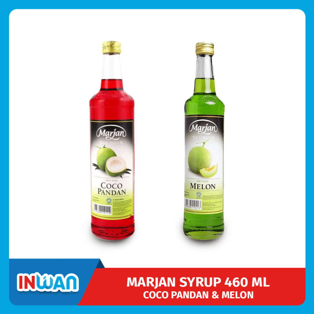 【 印灣 INWAN 】印尼 SIRUP MARJAN MELON 濃縮果汁 椰子 哈密瓜 飲料 PANDAN