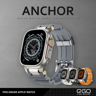 Anchor 錨鏈細紋錶帶 Apple Watch 金屬連接 矽膠錶帶 11 10 9 SE 49 46 45 44