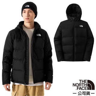 【美國 The North Face】男 輕量保暖防風 連帽防潑水鵝絨外套 550FP 羽絨外套/宇宙黑 4U82