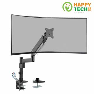【HappyTech】T72-C012UP 鋁合金17-42吋 懸浮螢幕 大承重氣壓式 桌上型 電腦螢幕支架 夾鎖桌2用