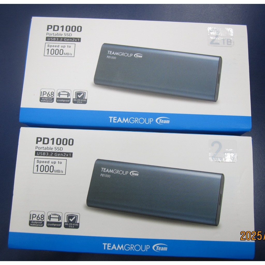 Team 十銓PD1000 2TB USB3.2 Type C SSD 外接式固態硬碟 $3450含稅開發票