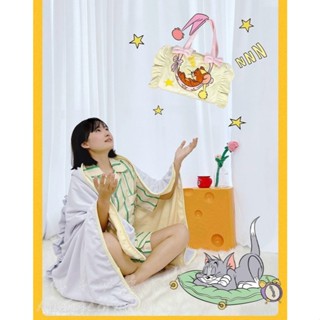 🐱湯姆貓傑利鼠毯子🐭正版授權 TOM&TERRY抱枕毯 手提毯 空調毯 車用毯子 薄毯 法蘭絨毯 空調被 兒童午睡毯