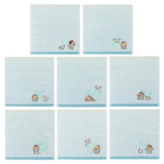 T'S FACTORY 蠟筆小新 純棉刺繡方巾 純棉手帕 睡衣