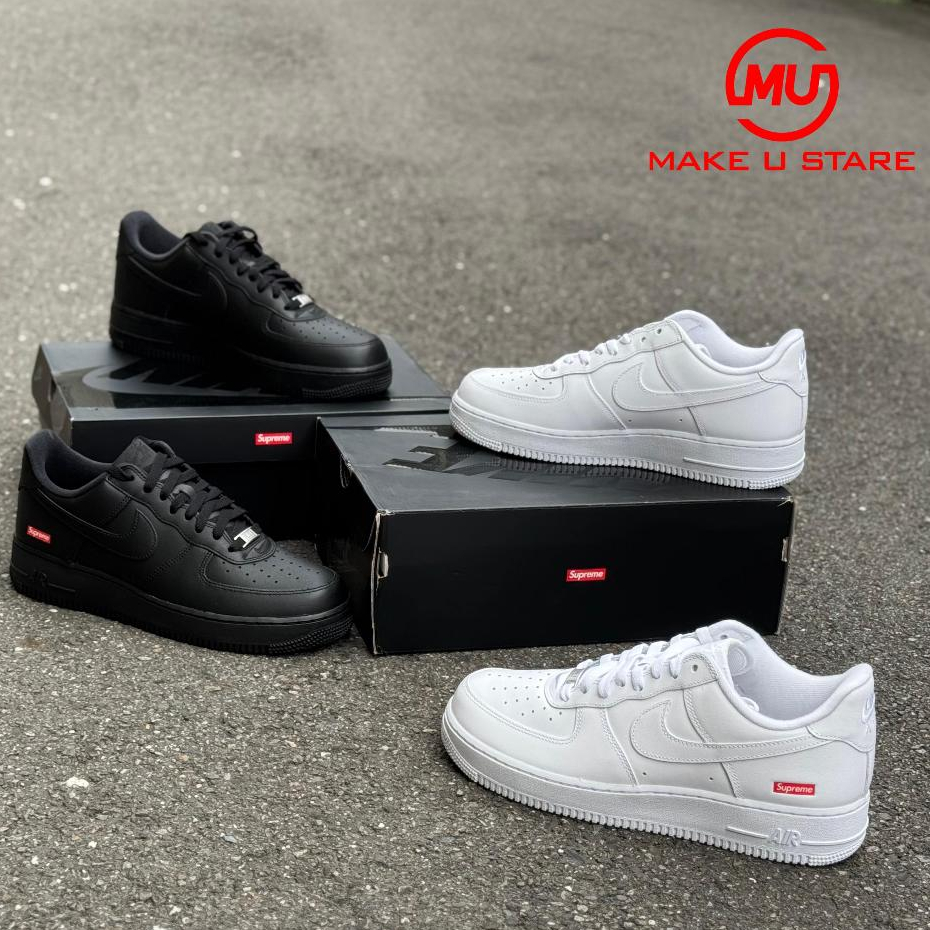 【MUS 沐斯】 Supreme x Nike Air Force 1 CU9225-100 001 現貨 黑 白