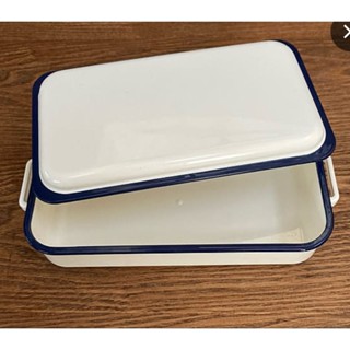日本製 田野 搪瓷風格 可微波便當盒 380ml