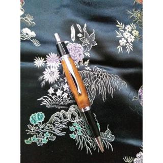 原木鋼珠筆，手工車製，肖楠鋼珠筆