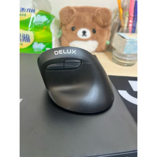 DeLUX M618mini 雙模人體工學靜音無線滑鼠(右手電池版)