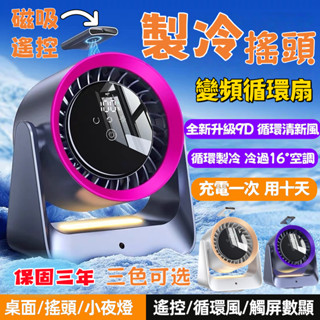 【2025最新款 保固一年 】靜音風扇 風扇 推車風扇 空氣循環扇 自動搖頭 數顯螢幕 電風扇 磁吸遙控器 桌上型風扇