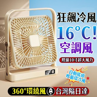 特價免運🔥桌上型風扇 10吋空氣循環扇 桌面風扇 自動搖頭風扇 電風扇小風扇 便攜式風扇 電風扇 usb風扇 小米循環扇