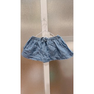 【二手】GAP 24M 女童牛仔褲裙 造型短褲 花邊 短褲