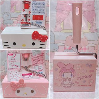 ♥小玫瑰日本精品♥ 絕版現貨 Hello Kitty 美樂蒂 滾輪 毛髮滾輪器 清潔滾輪~8
