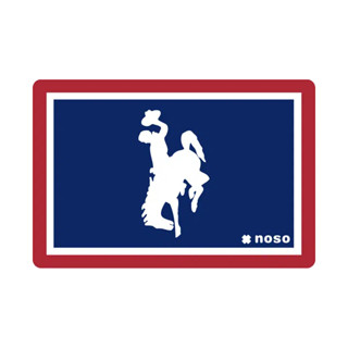 【NoSo Patches】115610 懷俄明州野馬馬旗 貼片/GTX修補貼片/羽絨外套修補貼片/雨衣雨褲修補貼片