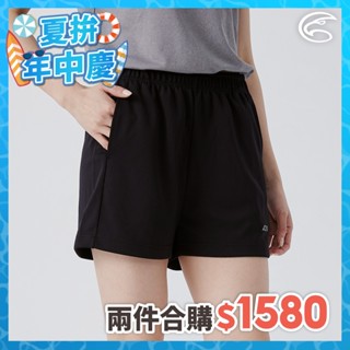 adisi 女排汗速乾a型收腰三分運動短褲 ap2511103 動力黑 (s-xl)｜吸濕排汗 快乾 透氣 彈性 運動褲