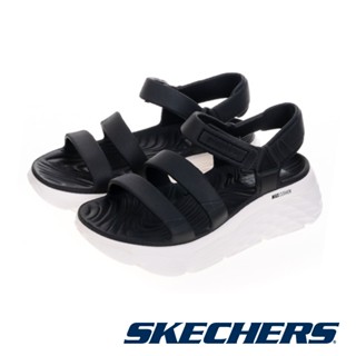 【SKECHERS】女 健走系列 涼拖鞋 MAX CUSHIONING FOAMIES-111126-黑白BKW
