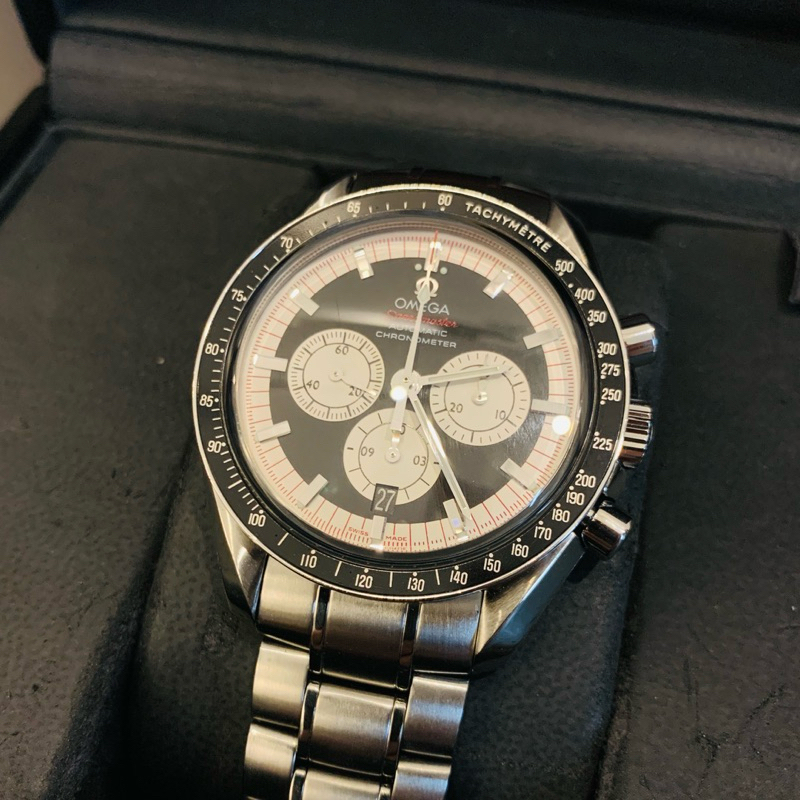 附盒單Omega Speedmaster 舒馬克限量錶款 全球限量3507.51保單外盒皆完整