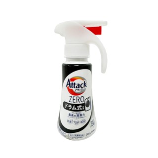 KAO花王 Attack ZERO超濃縮洗衣精 單手按壓式(滾筒洗衣機適用) 380g【Donki日本唐吉訶德】