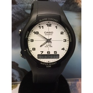 卡西歐CASIO AW-90H 膠帶雙顯錶