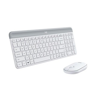 Logitech 羅技【MK470 超薄 無線鍵鼠組】簡約 纖薄 - 石墨灰/珍珠白/玫瑰粉