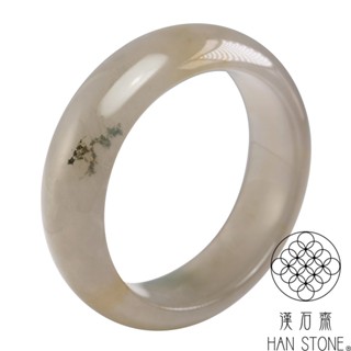 【漢石齋】天然水沫玉 寬版手鐲玉鐲(手圍17.2/版寬19.7mm)