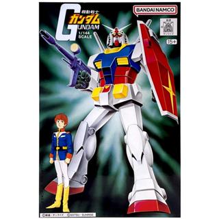 (BANDAI) 組裝模型 1/144 機動戰士鋼彈 STANDARD RX-78-2 鋼彈 公司貨(模力虹)