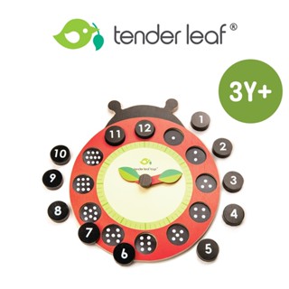 美國【Tender Leaf】數字瓢蟲學習鐘 木製玩具 兒童玩具 積木玩具 木質玩具 玩具 木頭玩具｜baby888